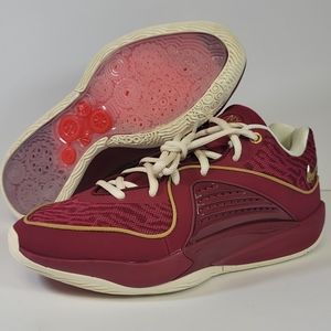 Nike KD 16 Low NY vs. NY Men's Size 8 DZ2925-600 Basketball Shoes Red Gold